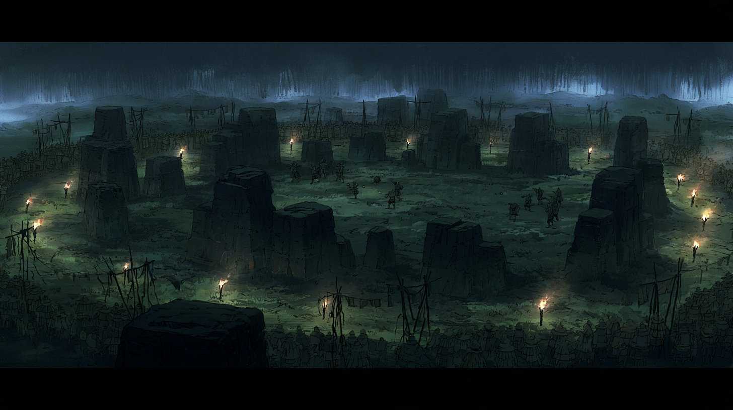 The Harrow — a folk match by torchlight