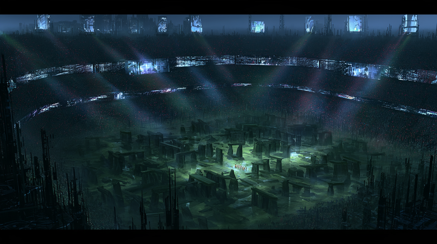 Karev — the league arena at night