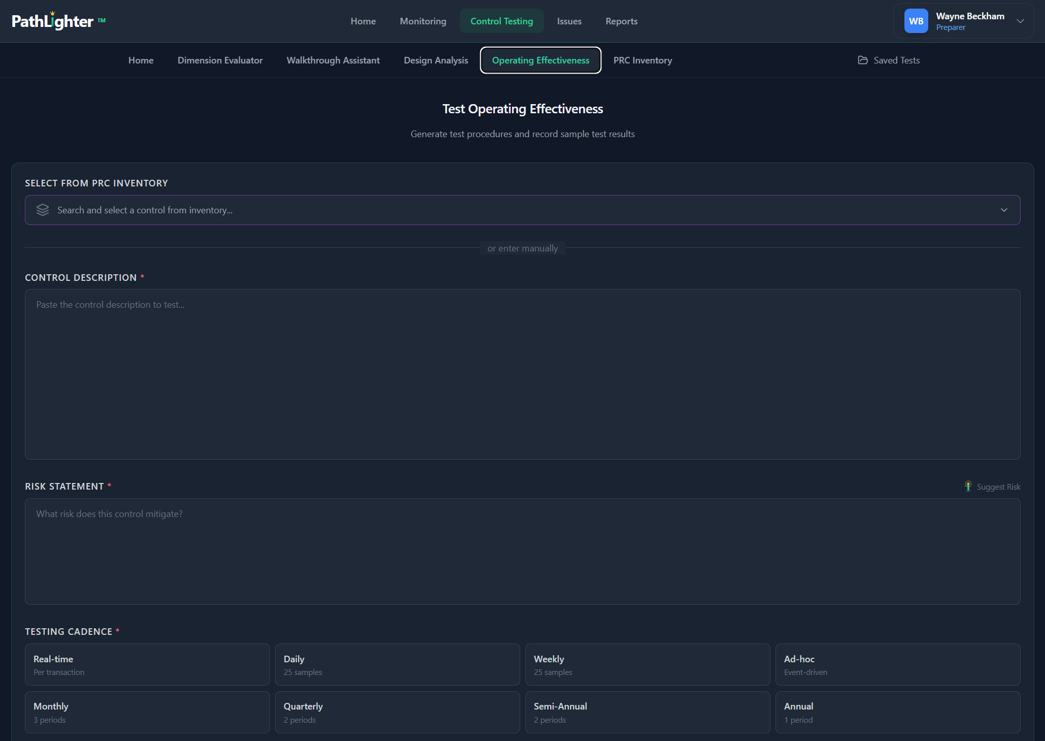 PathLighter Control Testing — Test of Design with 7-dimension scoring